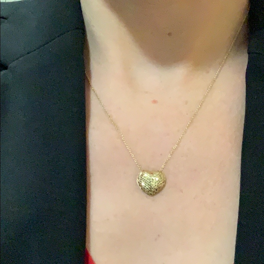 14k gold heart necklace